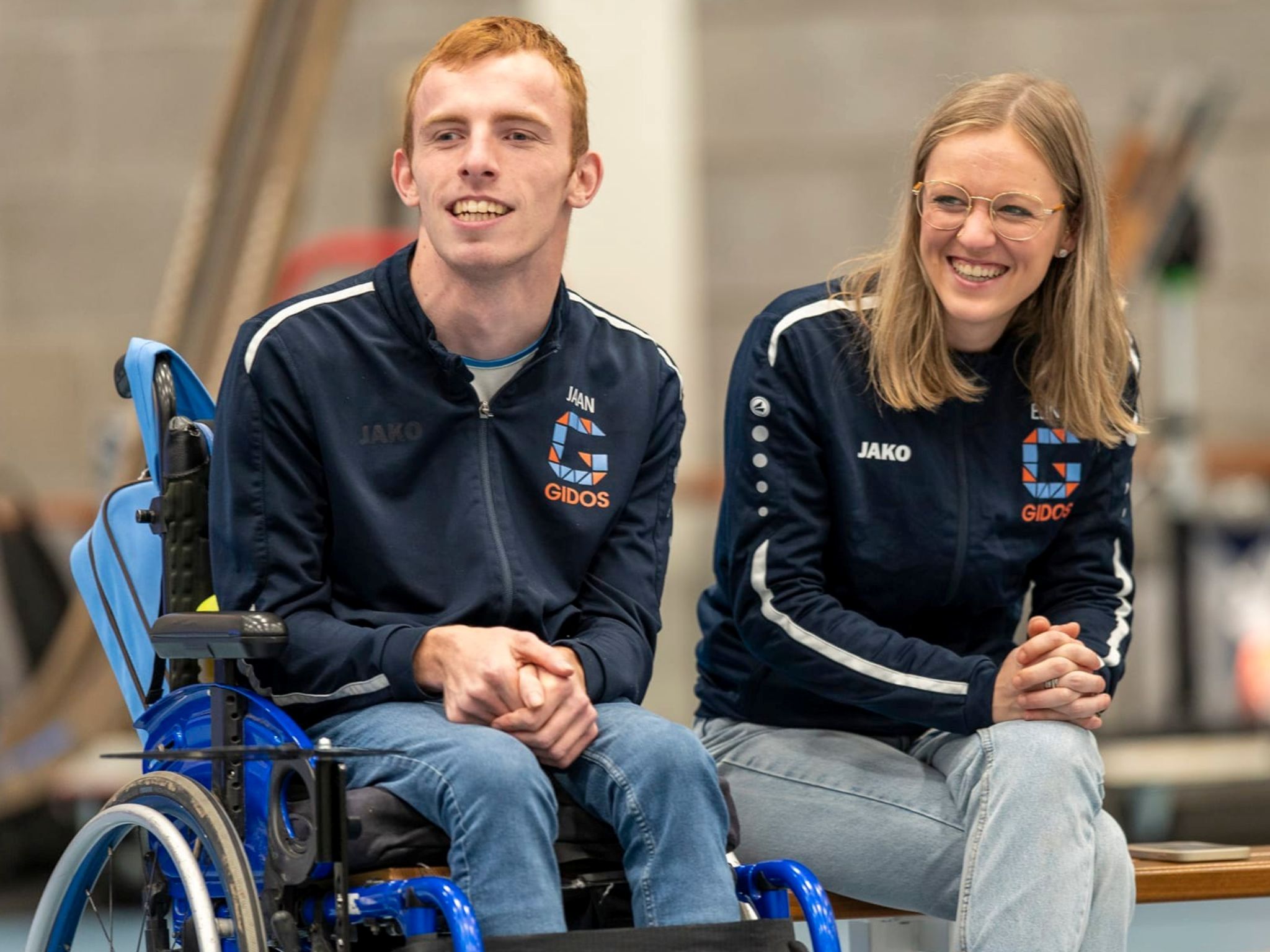 g-sporter en zijn sportassistent bij GIDOS